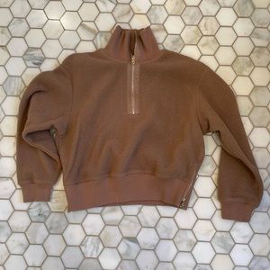 Varley size medium fleece jacket with zipper detail very good condition